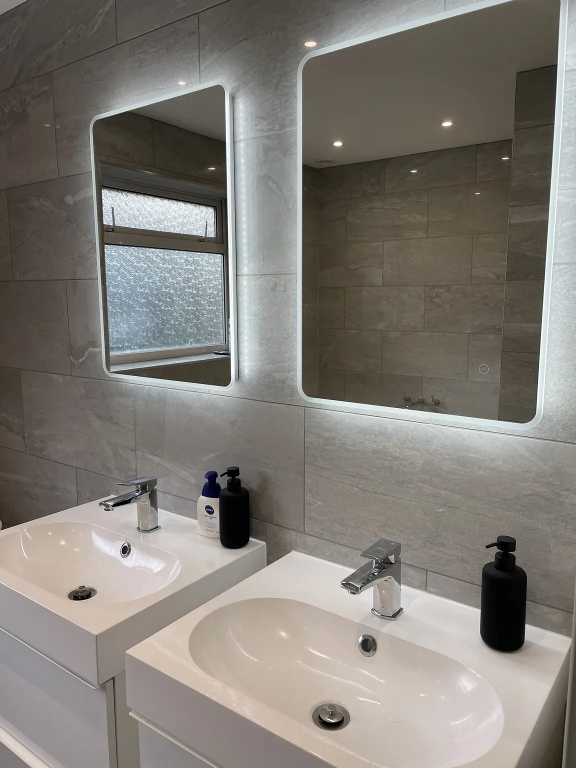 Bathroom plumbing and basin installation